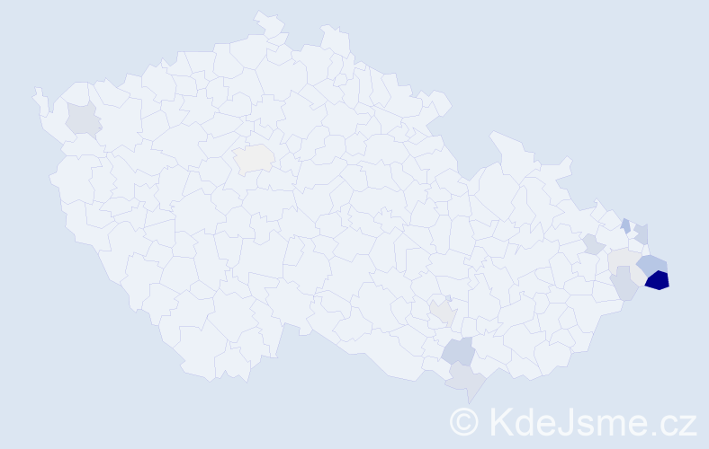 Příjmení: 'Kowolowská', počet výskytů 42 v celé ČR