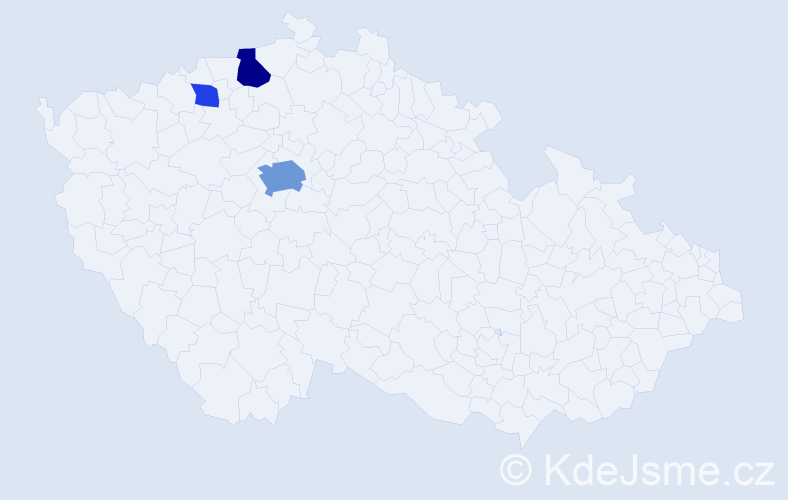 Příjmení: 'Katriňak', počet výskytů 8 v celé ČR