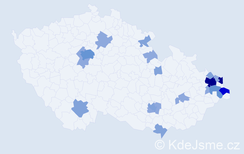 Příjmení: 'Krawczyk', počet výskytů 49 v celé ČR