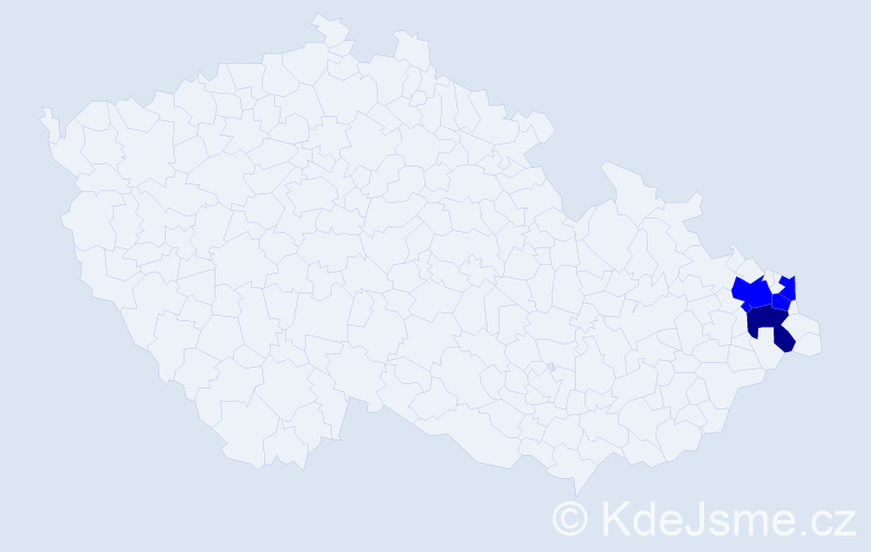 Příjmení: 'Staniowská', počet výskytů 13 v celé ČR