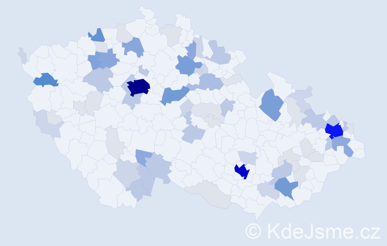 Příjmení: 'Tomiová', počet výskytů 248 v celé ČR