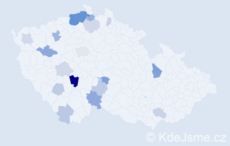 Příjmení: 'Druga', počet výskytů 39 v celé ČR