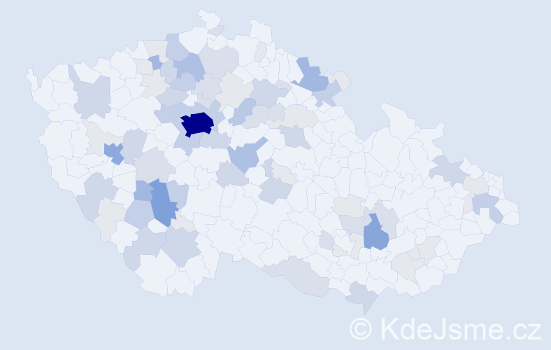 Příjmení: 'Sádlo', počet výskytů 234 v celé ČR