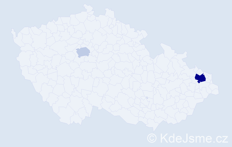 Příjmení: 'Kerimidis', počet výskytů 4 v celé ČR
