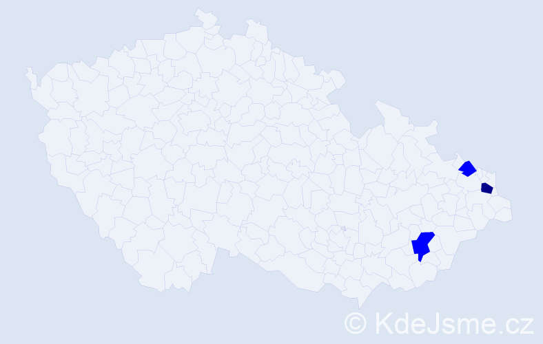 Příjmení: 'Pyšňáková', počet výskytů 4 v celé ČR