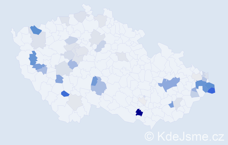 Příjmení: 'Malik', počet výskytů 81 v celé ČR