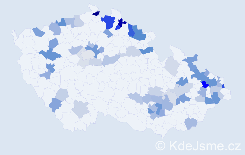 Příjmení: 'Dresslerová', počet výskytů 184 v celé ČR