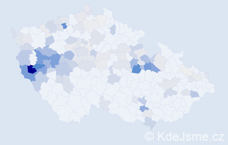 Příjmení: 'Fait', počet výskytů 407 v celé ČR
