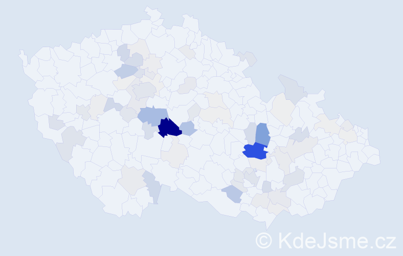 Příjmení: 'Toulová', počet výskytů 256 v celé ČR