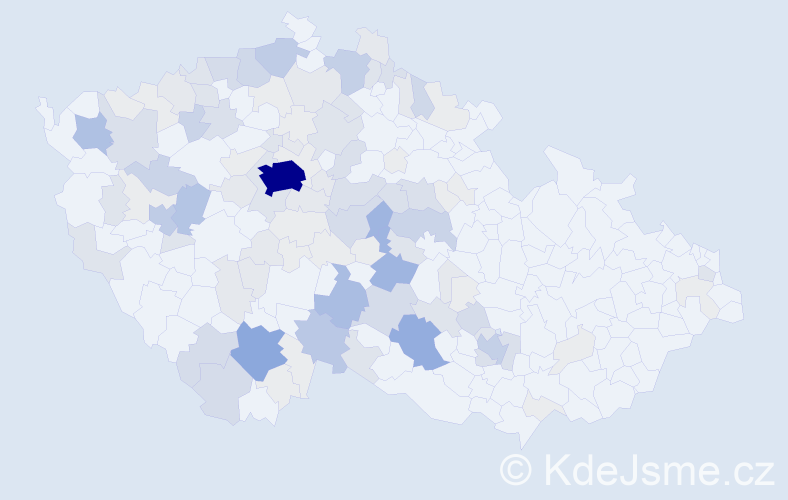 Příjmení: 'Běhounková', počet výskytů 422 v celé ČR