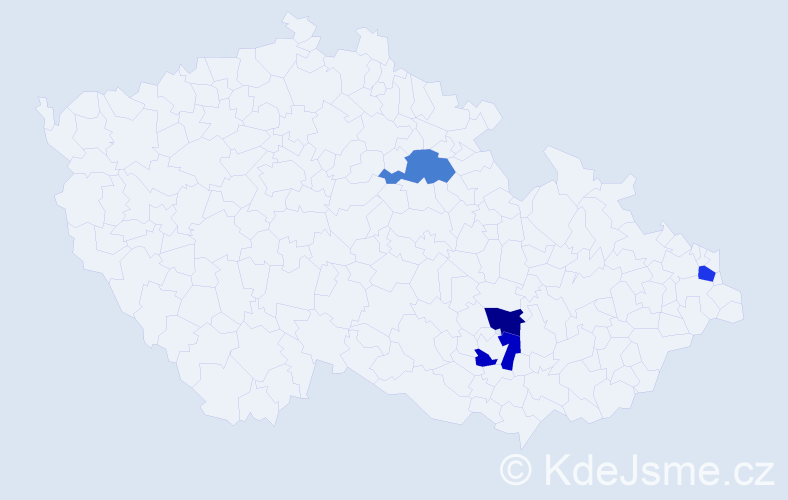 Příjmení: 'Mroczkowská', počet výskytů 4 v celé ČR