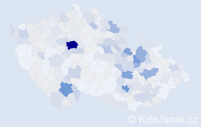 Příjmení: 'Šafář', počet výskytů 1389 v celé ČR