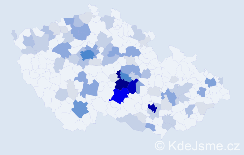 Příjmení: 'Holcman', počet výskytů 260 v celé ČR