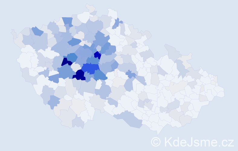 Příjmení: 'Kadeřábková', počet výskytů 1002 v celé ČR