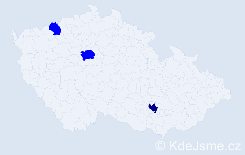 Příjmení: 'Fábian', počet výskytů 4 v celé ČR
