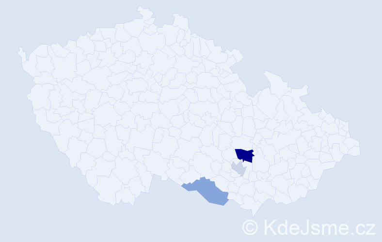 Příjmení: 'Bayanzul', počet výskytů 5 v celé ČR