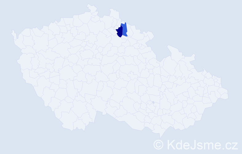 Příjmení: 'Havavka', počet výskytů 3 v celé ČR