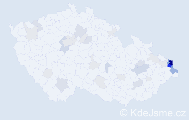 Příjmení: 'Swaczynová', počet výskytů 145 v celé ČR