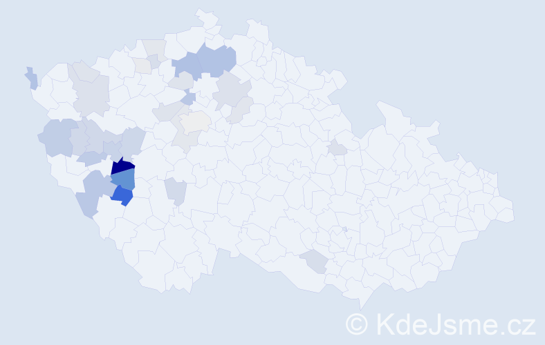 Příjmení: 'Hlůžek', počet výskytů 92 v celé ČR