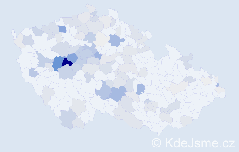 Příjmení: 'Lisá', počet výskytů 417 v celé ČR