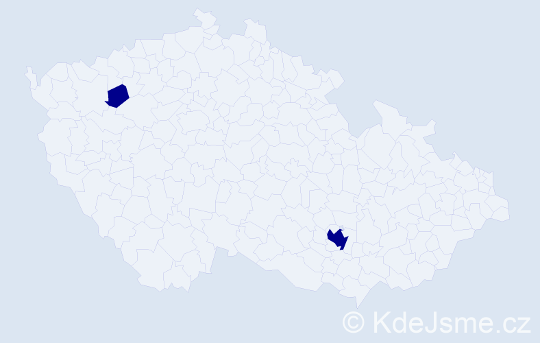 Příjmení: 'Kesselbauerová', počet výskytů 2 v celé ČR