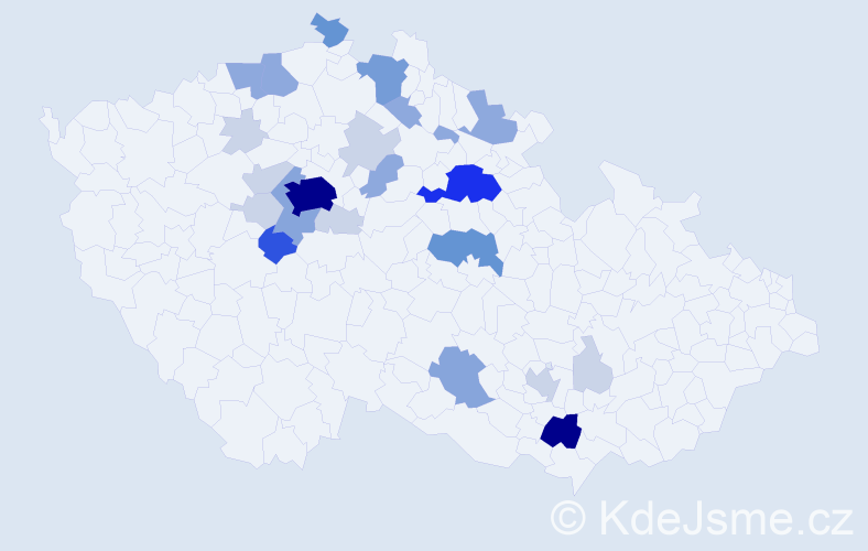 Příjmení: 'Plotová', počet výskytů 82 v celé ČR