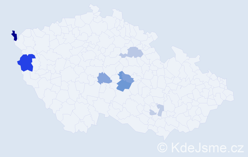 Příjmení: 'Besmáková', počet výskytů 15 v celé ČR