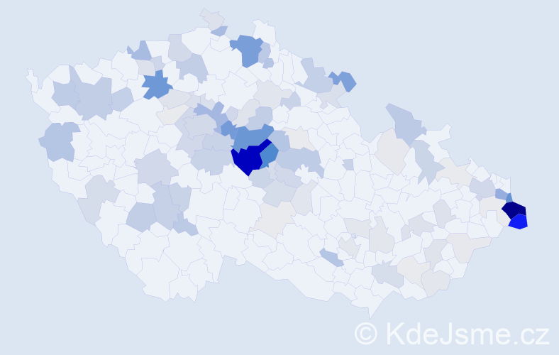 Příjmení: 'Lanc', počet výskytů 318 v celé ČR