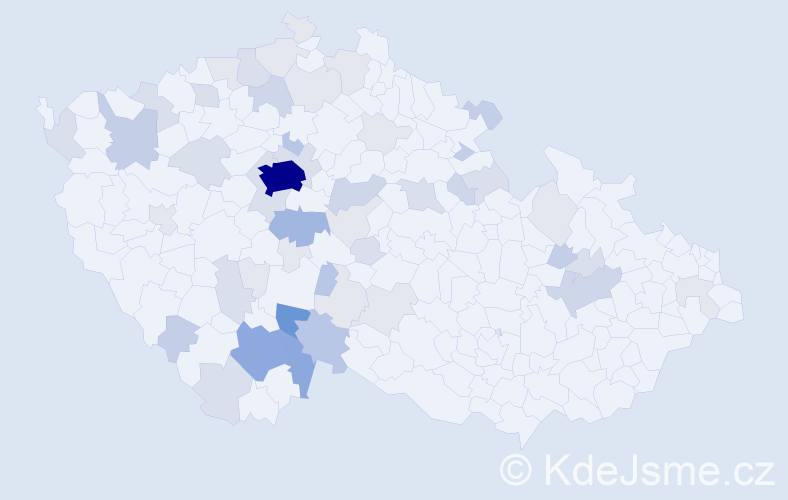 Příjmení: 'Nouzová', počet výskytů 171 v celé ČR