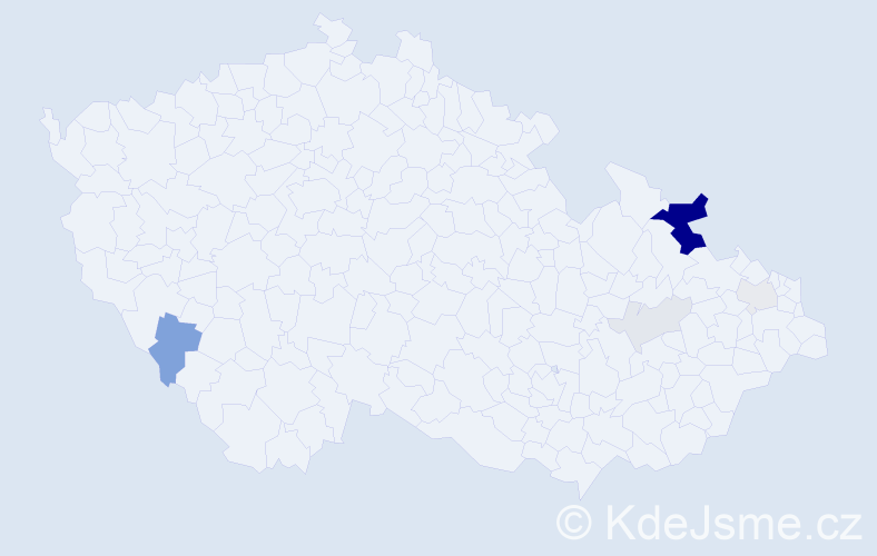 Příjmení: 'Ptašniková', počet výskytů 17 v celé ČR
