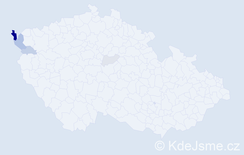 Příjmení: 'Elizeusová', počet výskytů 13 v celé ČR