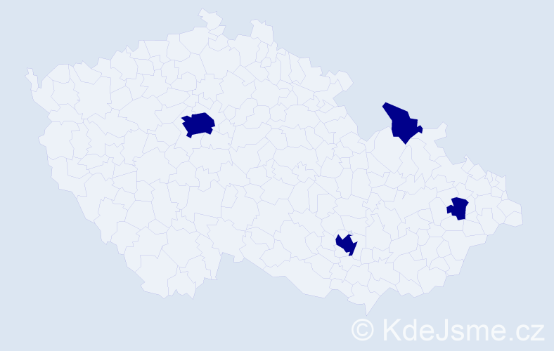Příjmení: 'Lolas', počet výskytů 4 v celé ČR