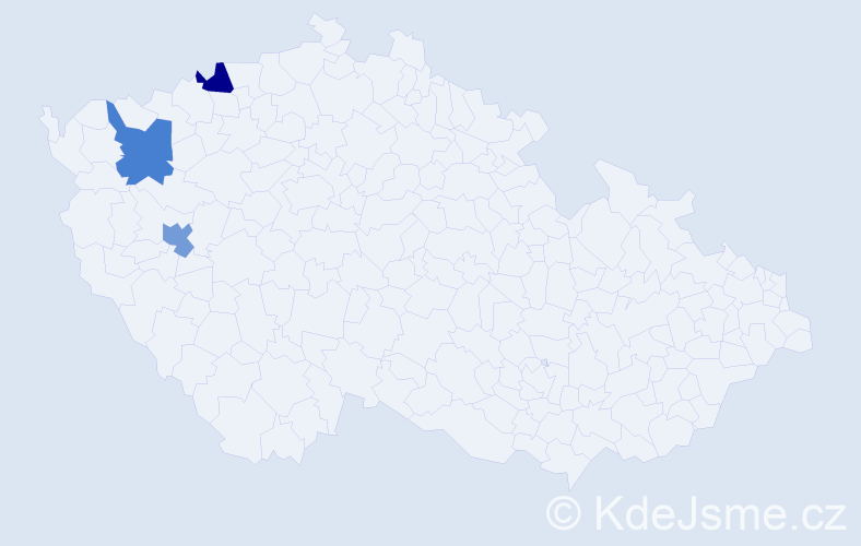 Příjmení: 'Heimann', počet výskytů 3 v celé ČR