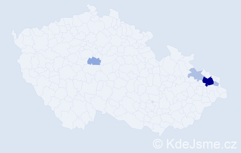 Příjmení: 'Brašová', počet výskytů 22 v celé ČR