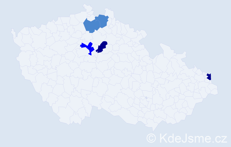 Příjmení: 'Gromada', počet výskytů 10 v celé ČR