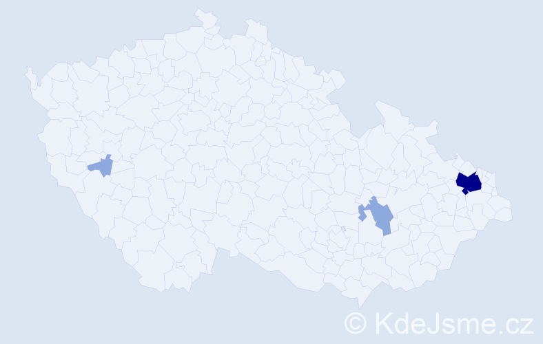 Příjmení: 'Michalczyk', počet výskytů 11 v celé ČR