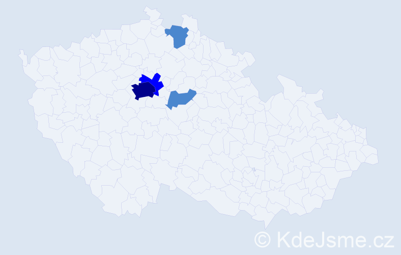 Příjmení: 'Babyč', počet výskytů 7 v celé ČR