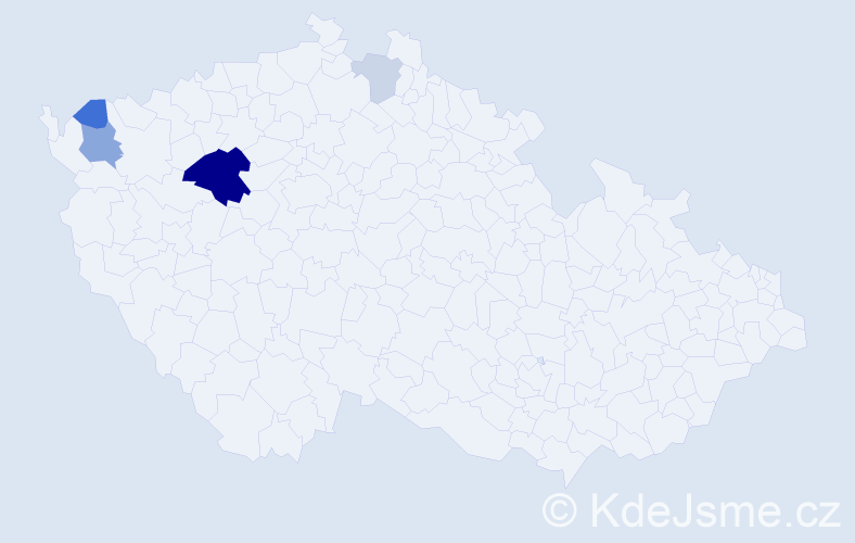 Příjmení: 'Megerle', počet výskytů 11 v celé ČR