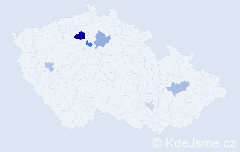Příjmení: 'Ludchak', počet výskytů 7 v celé ČR