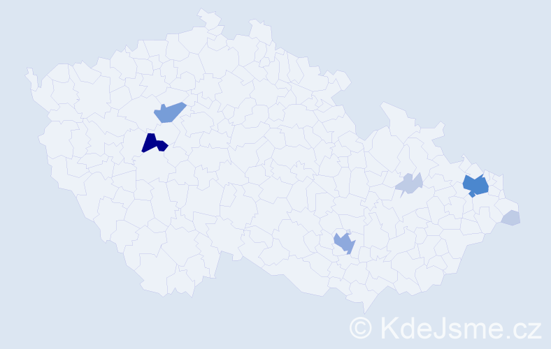 Příjmení: 'Kramáriková', počet výskytů 22 v celé ČR