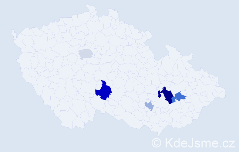 Příjmení: 'Dzhuhlya', počet výskytů 6 v celé ČR