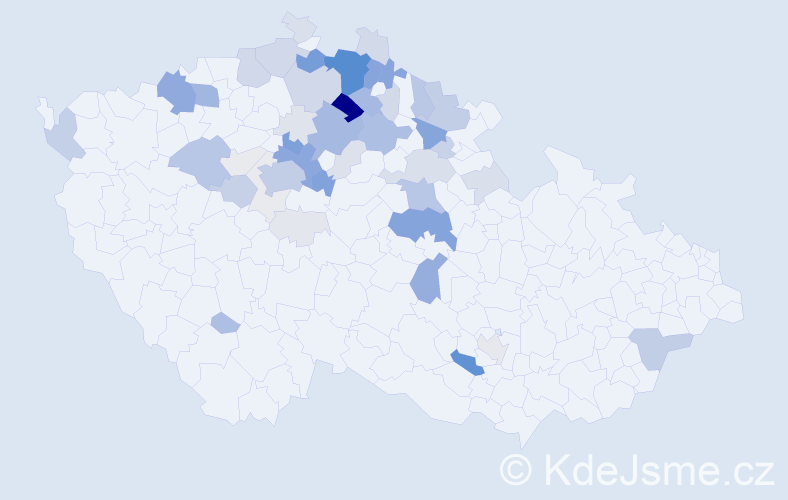 Příjmení: 'Halbich', počet výskytů 225 v celé ČR