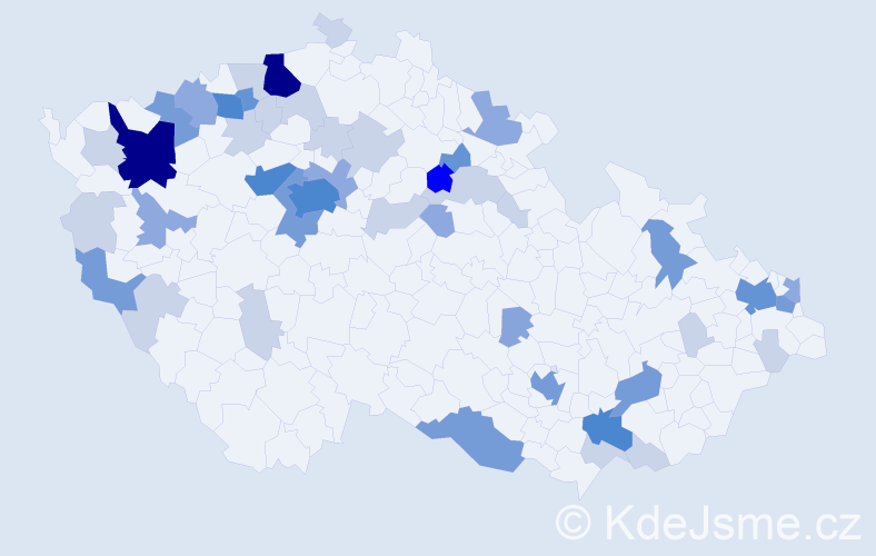 Příjmení: 'Škultéty', počet výskytů 140 v celé ČR