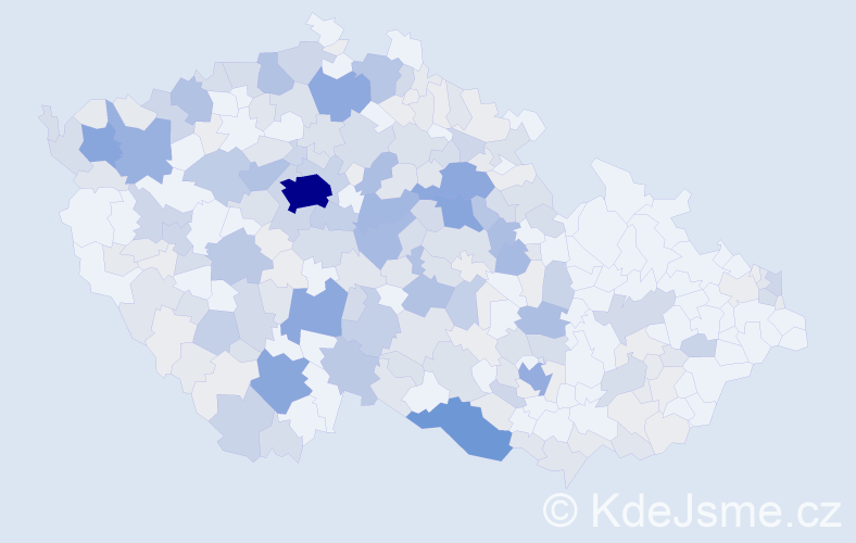 Příjmení: 'Truhlářová', počet výskytů 899 v celé ČR