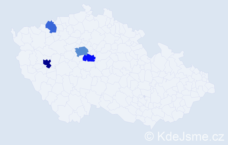 Příjmení: 'Vendiš', počet výskytů 12 v celé ČR