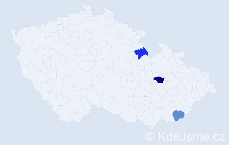 Příjmení: 'Hiermannová', počet výskytů 3 v celé ČR