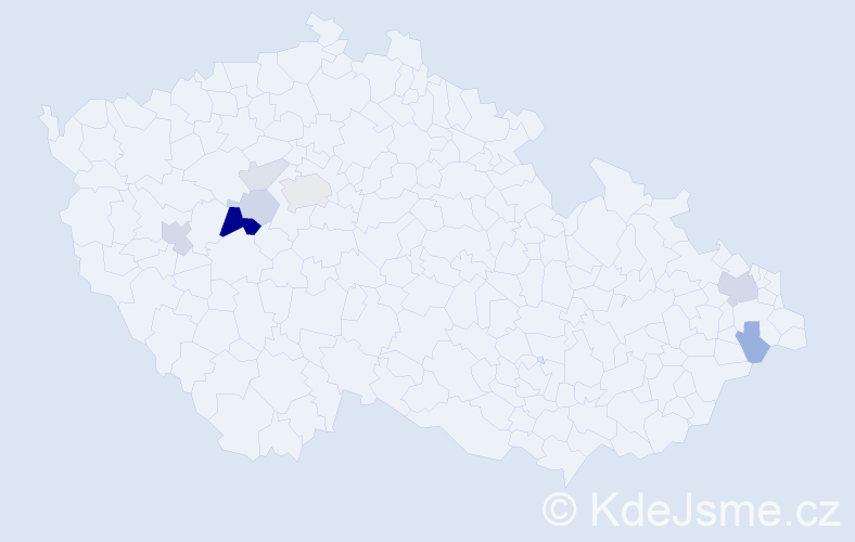 Příjmení: 'Ešková', počet výskytů 18 v celé ČR