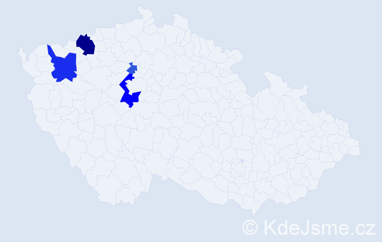 Příjmení: 'Višteinová', počet výskytů 12 v celé ČR