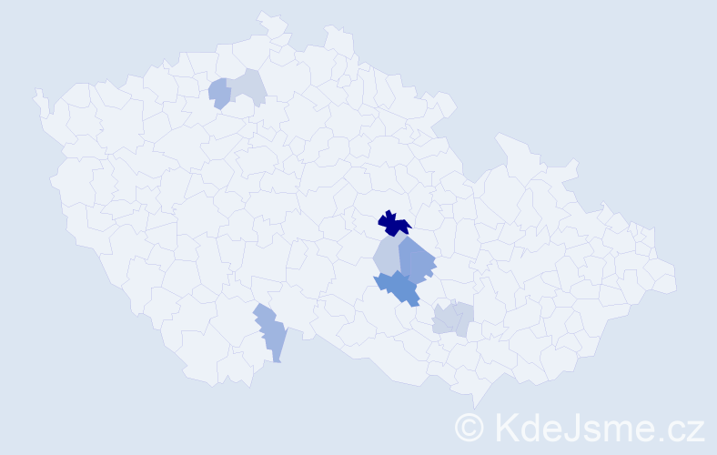 Příjmení: 'Holfeuerová', počet výskytů 19 v celé ČR
