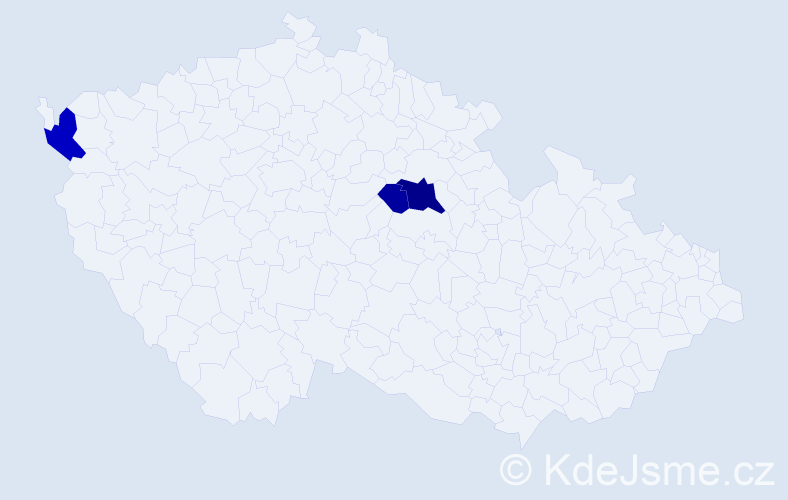 Příjmení: 'Rabenstein', počet výskytů 7 v celé ČR